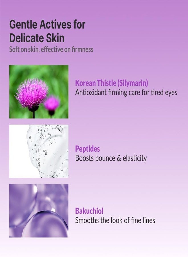 RETURNU The Firm Eye Cream, Anti-Wrinkle & Firming with Bakuchiol, Copper Peptides & Korean Thistle, Reduces Under Eye Puffiness & Fine Lines, Vegan Cruelty Free Korean Skincare (20ml / 0.67 fl. oz) - Image 5